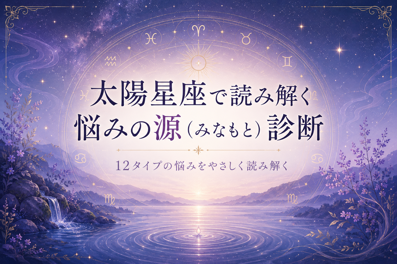 太陽星座で読み解く！悩みの源（みなもと）診断